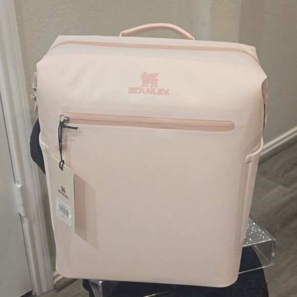 Stanley 20 Cans All Day Madeleine Midi Backpack Cooler- Rose Quartz - Picture 6 of 10